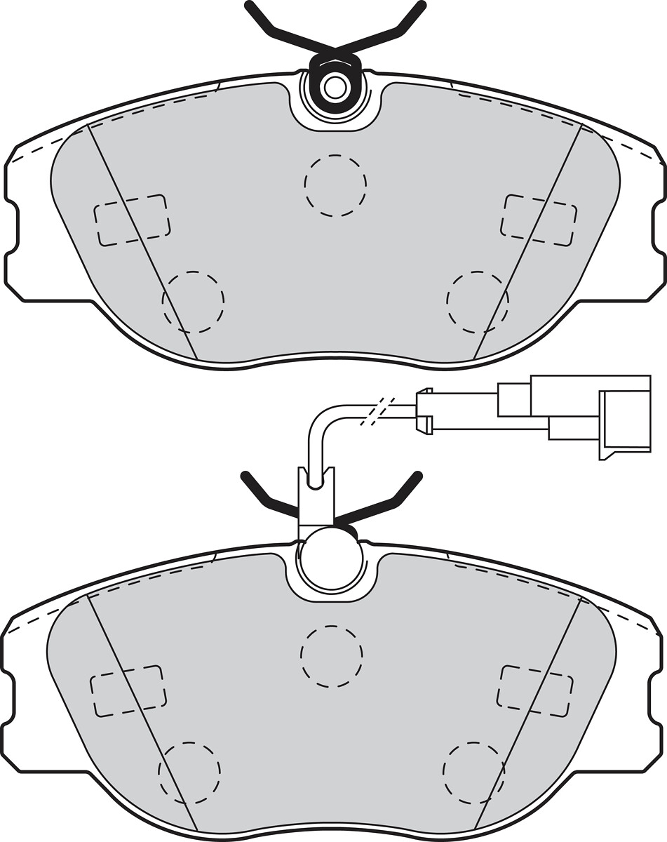 Jeu de 4 plaquettes de frein VALEO ref. 302091